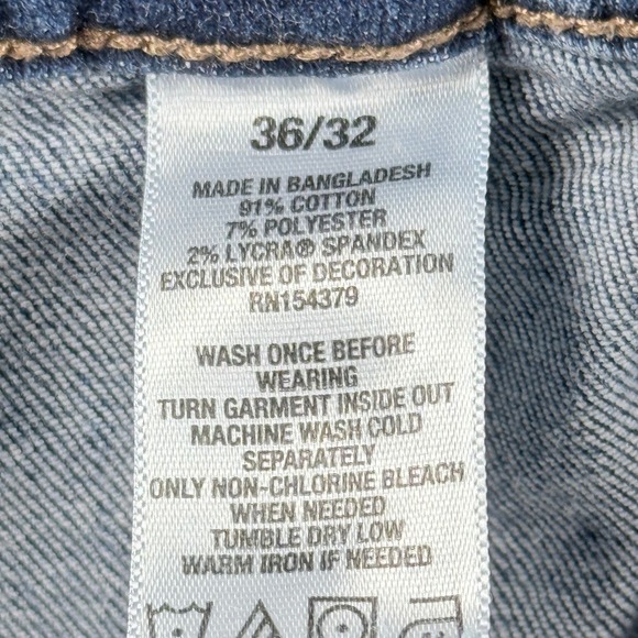 Aeropostale Womens Slim Fit Distressed Ripped Jeans 36x29 Distressed Stretch - Picture 8 of 10